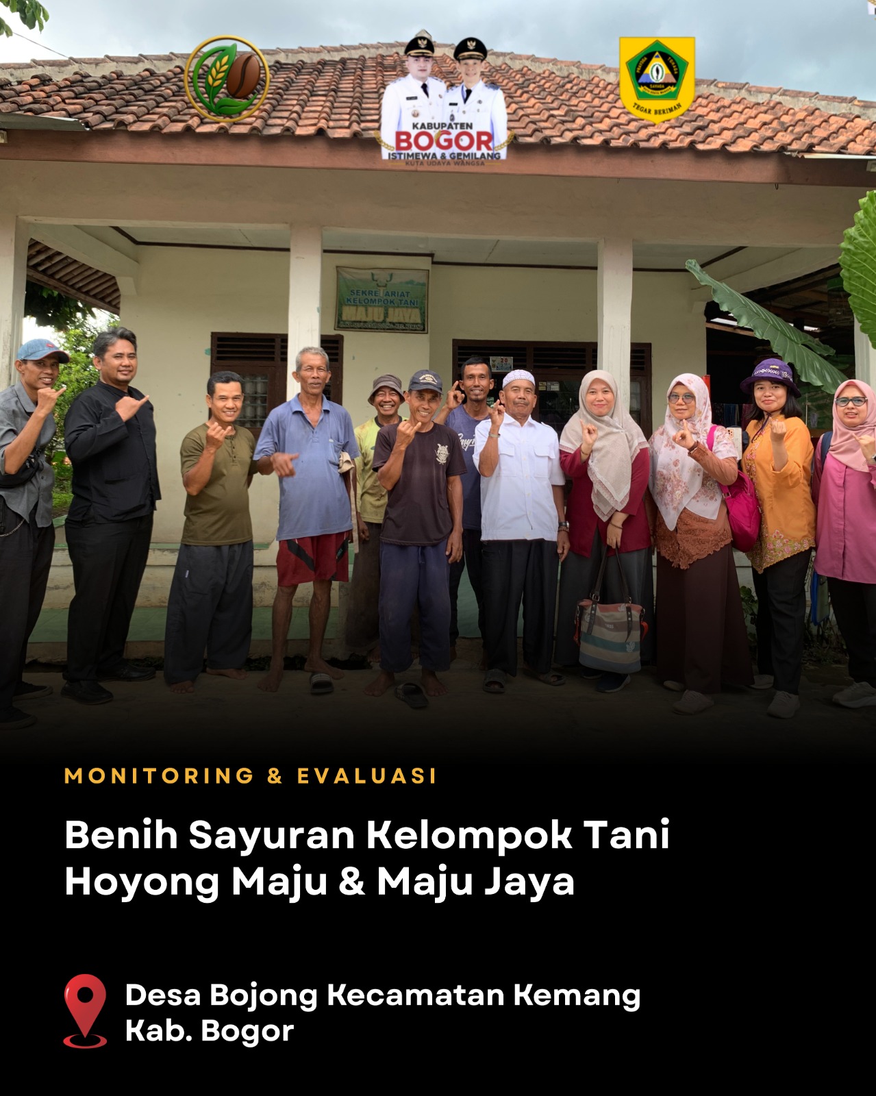 🌱 Monitoring & Evaluasi Bantuan Benih Sayuran – Kelompok Tani Hoyong Maju & Maju Jaya 🌾